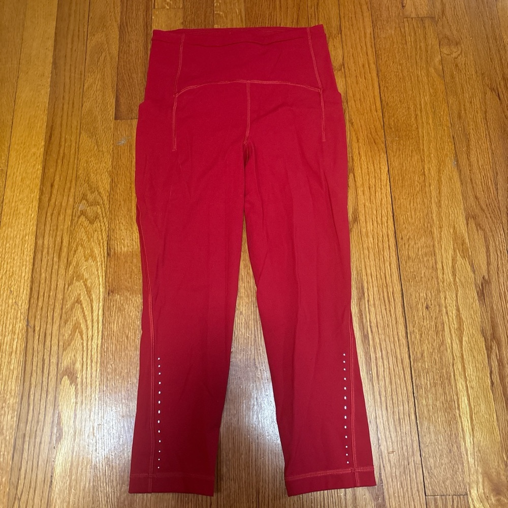 lululemon athletica Red Leggings